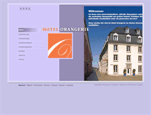 Tablet Screenshot of hotel-orangerie-mcs.de
